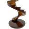 Antikes Modell einer gewundenen Treppe aus Holz 6