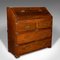 Secretaire vittoriano antico in teak, Immagine 2