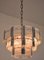 Steel and Glass Chandelier, Italy, 1970s, Image 10