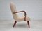 Danish Beech and Fabric Lounge Chair, 1950s 10