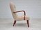 Fauteuil en Hêtre et Tissu, Danemark, 1950s 10