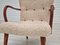 Danish Beech and Fabric Lounge Chair, 1950s, Image 9