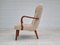 Danish Beech and Fabric Lounge Chair, 1950s, Image 7