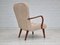 Danish Beech and Fabric Lounge Chair, 1950s 11