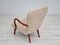 Danish Beech and Fabric Lounge Chair, 1950s 2