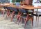 Danish Teak and Leather Chairs, Set of 4 15