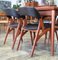 Danish Teak and Leather Chairs, Set of 4, Image 14