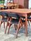 Danish Teak and Leather Chairs, Set of 4, Image 8