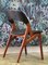 Danish Teak and Leather Chairs, Set of 4, Image 6