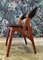 Danish Teak and Leather Chairs, Set of 4, Image 7