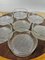 Mid-Century Modern Scandinavian Revolving Tray in Glass and Rosewood, Set of 8 2