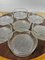 Mid-Century Modern Scandinavian Revolving Tray in Glass and Rosewood, Set of 8, Image 2