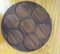 Mid-Century Modern Scandinavian Revolving Tray in Glass and Rosewood, Set of 8 8