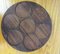Mid-Century Modern Scandinavian Revolving Tray in Glass and Rosewood, Set of 8, Image 8