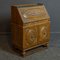 Early 20th Century Carved Oak Bureau, Image 10