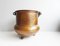 Antique Copper Bucket with Brass Ball Foot, Image 4