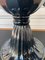 Schwarze Vase aus Muranoglas von Toso 7