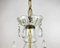 Lámpara de araña de latón dorado y cristal de Maria Theresa, años 60, Imagen 10