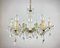Gilt Brass and Crystal Chandelier from Maria Theresa, 1960s 3