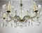 Gilt Brass and Crystal Chandelier from Maria Theresa, 1960s 4