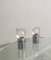 Chromed Metal and Transparent Glass Table Lamps, Italy, 1970s, Set of 2, Image 2