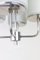 Lampada a sospensione Bauhaus cromata con paralumi in vetro opalino, Immagine 6