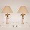 Mid-Century Gold Bronze and Acrylic Glass Eagle Table Lamps, 1970s, Set of 2 13