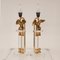 Mid-Century Gold Bronze and Acrylic Glass Eagle Table Lamps, 1970s, Set of 2 8
