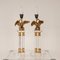 Mid-Century Gold Bronze and Acrylic Glass Eagle Table Lamps, 1970s, Set of 2 9