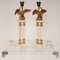 Mid-Century Gold Bronze and Acrylic Glass Eagle Table Lamps, 1970s, Set of 2, Image 7