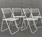 Ted Net Metal Folding Chairs by Niels Gammelgaard for Ikea, Set of 4 4
