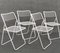 Ted Net Metal Folding Chairs by Niels Gammelgaard for Ikea, Set of 4 6