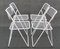Ted Net Metal Folding Chairs by Niels Gammelgaard for Ikea, Set of 4 5