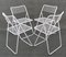 Chaises Pliantes Ted Net en Métal par Niels Gammelgaard pour Ikea, Set de 4 7