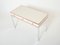 Rose Lacquer Steel Leather Desk Table by Guy Lefevre Maison Jansen, 1970s, Image 5