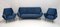 Butacas Mid-Century modernas y sofá curvado de Gigi Radice para Minotti, años 50. Juego de 3, Imagen 1