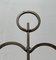 Mid-Century Danish Metal and Glass Candleholder, 1960s, Image 16