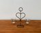 Mid-Century Danish Metal and Glass Candleholder, 1960s, Image 7