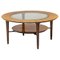 Italian Walnut and Glass Coffee Table 1