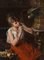 August Wilhelm Roesler, Mädchen mit Papagei beim Flötenspiel, Ölfarbe, 19. Jh 1