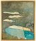 Mario Asnago, Blue Landscape, Original Oil on Canvas, Mid-20th-Century, Image 2