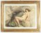 Giuseppe Lallich, Nude Woman on the Rocks, Original Drawing, Early 20th-Century 2