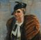 Antonio Feltrinelli, Portrait of Woman, Original Painting, 1930s 1