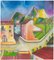 Sandro Fabrizi, Peinture de Paysage, Huile sur Toile, 1986 3