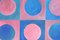 Natalia Roman, Pink and Blue Checkers, 2022, Acrylic on Canvas 4