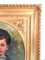 Portrait d'Enfant, Huile sur Toile, 1800s, Encadré 7