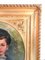 Portrait of Child, Oil on Canvas, 1800s, Framed 7