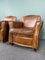 Sheep Leather Design Armchairs, Set of 2 6