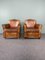 Sheep Leather Design Armchairs, Set of 2, Image 1