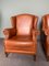 Leather Ear Armchairs, Set of 2 5